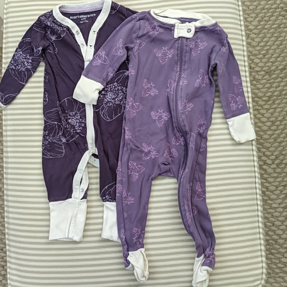 2 EUC Burt's Bees 100% Organic Cotton Coveralls